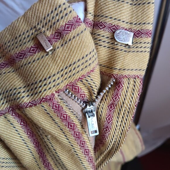 34x30 Vintage 1960's Men's Bootcut Pinstripe Shelby Garage Band jeans/Pants - Picture 5 of 11